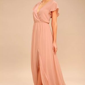 NWT - Lulu's Blush colored Bridesmaid dress